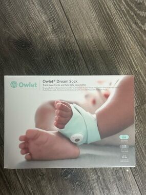 Owlet Dream Sock Baby Monitor Mint 0-18 Months New In Box